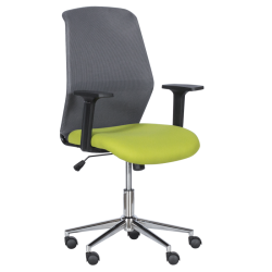 Работен офис стол Memo 7047-1 - сив-зелен - Столове