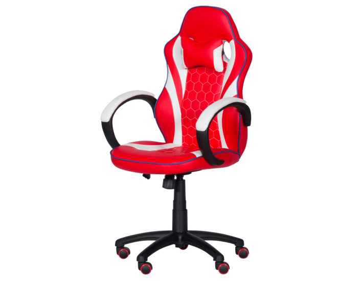 Геймърски стол Memo 6300 - червено-бял