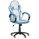 Геймърски стол Memo 6302 - бял-син