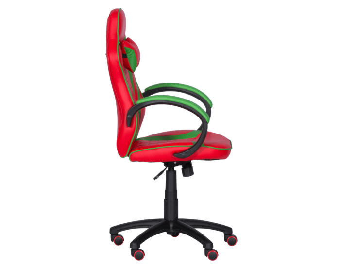 Геймърски стол Memo 6304 - червено-зелен