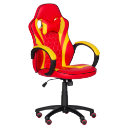 Геймърски стол Memo 6305 - червено-жълт - Офис столове