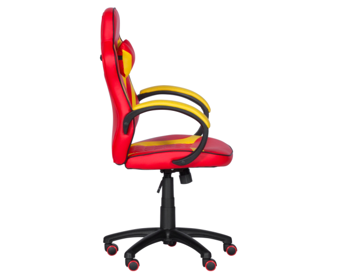 Геймърски стол Memo 6305 - червено-жълт