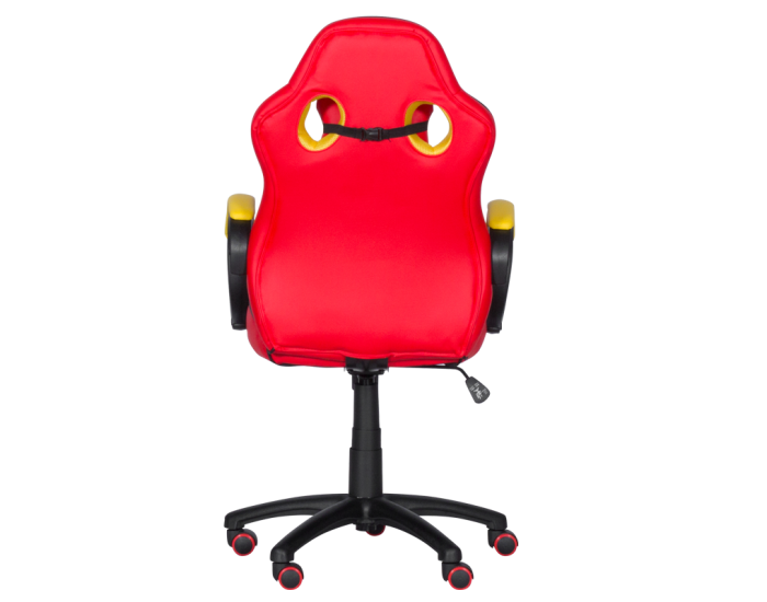 Геймърски стол Memo 6305 - червено-жълт