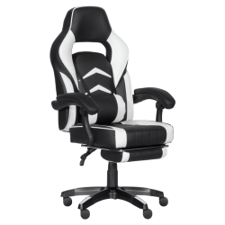 Геймърски стол Memo 6198 - черен-бял - Офис столове