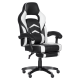 Геймърски стол Memo 6198 - черен-бял