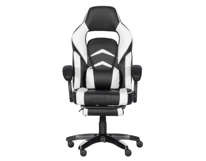 Геймърски стол Memo 6198 - черен-бял