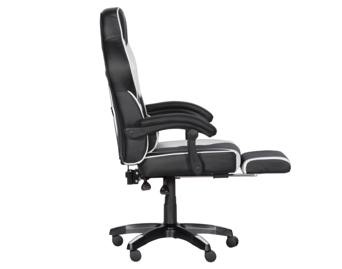 Геймърски стол Memo 6198 - черен-бял