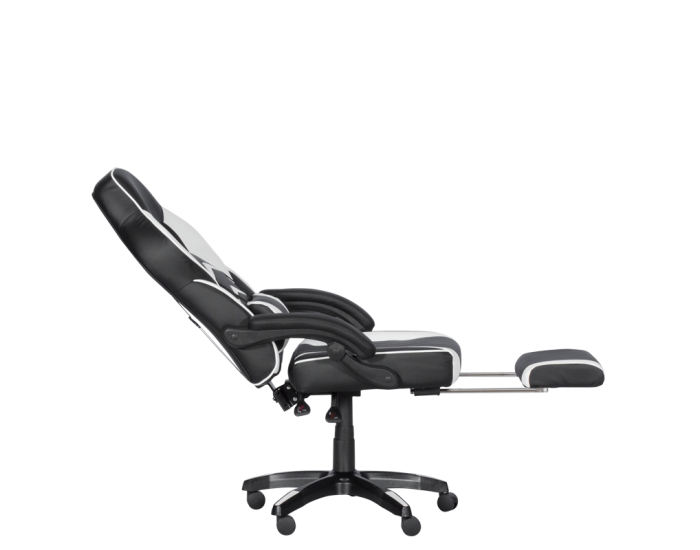 Геймърски стол Memo 6198 - черен-бял