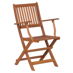 Сгъваем дървен градински стол  MIKA - memo.bg