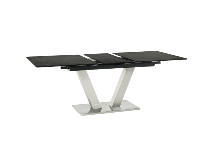 Разтегателна трапезна маса DUKLA - черна