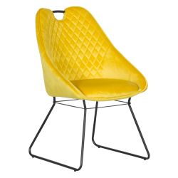 Трапезен стол GEDLING - жълт BF 2 - Столове