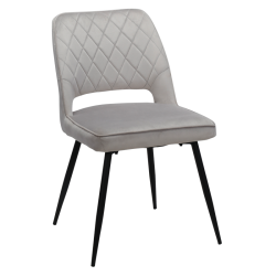 Трапезен стол SELBY - светлосив BF 2 - Трапезни столове