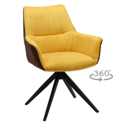 Трапезен стол DOVER - жълт BF 5 - Трапезни столове