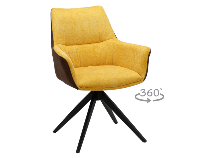 Трапезен стол DOVER - жълт BF 5