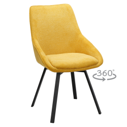 Трапезен стол WIGAN - жълт BF 5 - Столове