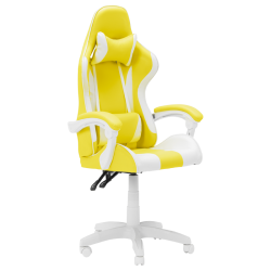Геймърски стол Sonata 6311 - бял - жълт - Офис столове