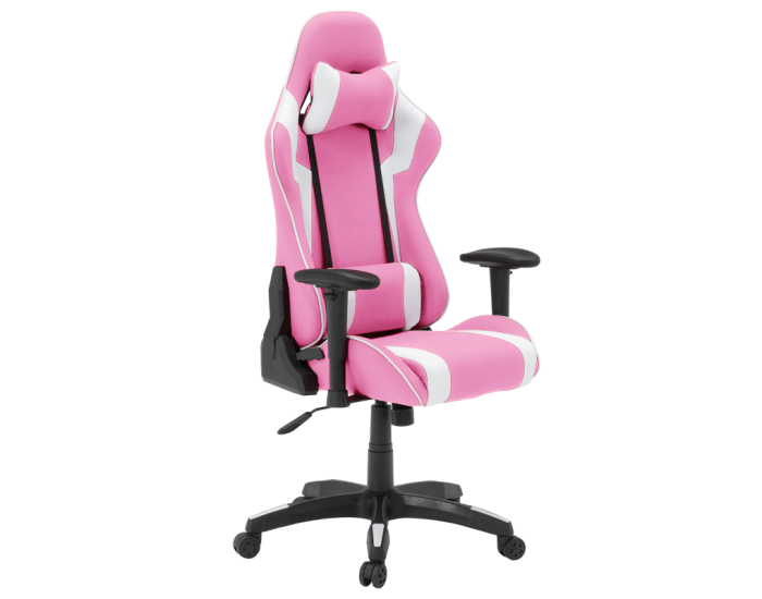 Геймърски стол Sonata 6312 - бял - розов