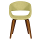 Трапезен стол Sonata 9975 - орех - зелен