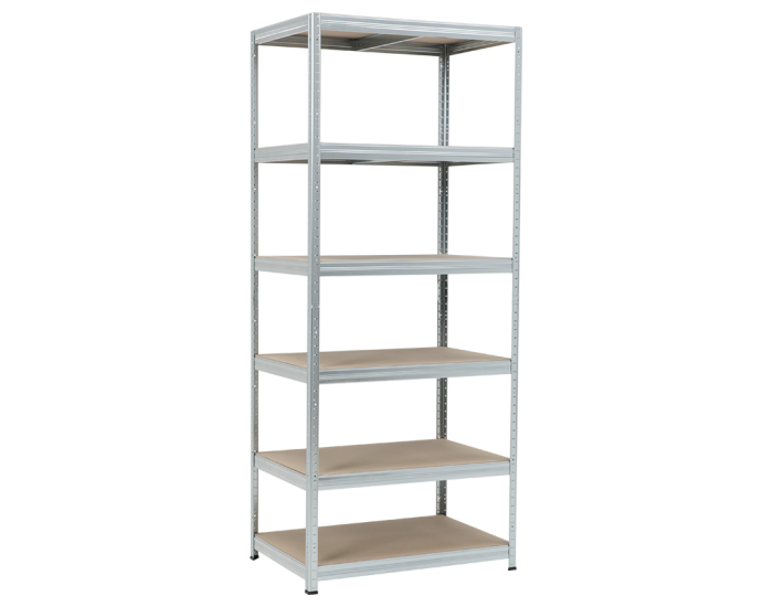 Метален стелаж STAR 213x90x60 см, до 250 кг на рафт - цинк
