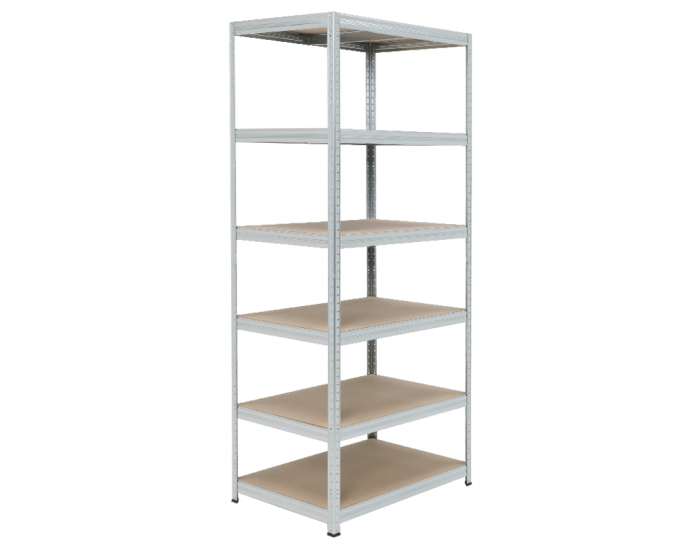 Метален стелаж STAR 213x90x60 см, до 250 кг на рафт - цинк