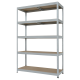 Метален стелаж STAR PL 213x120x45 см, до 250 кг на рафт - цинк