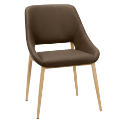 Трапезен стол LUTON - кафяв 7 - Столове