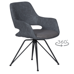 Трапезен стол DEVON - сив SF 2 - Столове