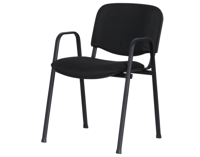 Посетителски стол Sonata 1137 LUX - черен