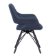 Трапезен стол DEVON X - тъмносин SF1