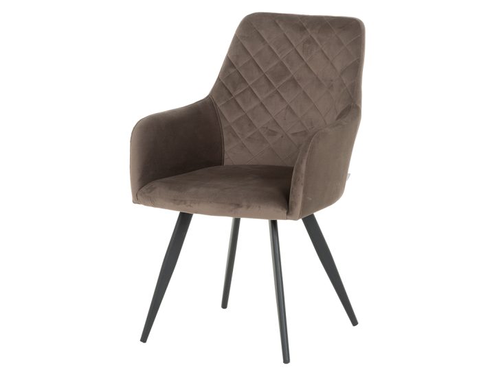 Трапезен стол Sonata Eton P, Сив,  Праховобоядисан метал