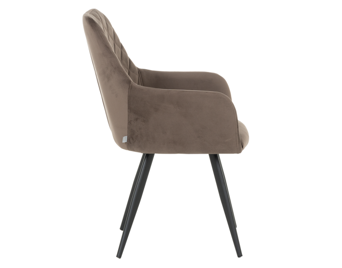 Трапезен стол Sonata Eton P, Сив,  Праховобоядисан метал