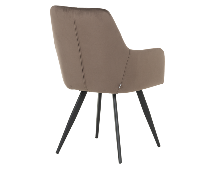 Трапезен стол Sonata Eton P, Сив,  Праховобоядисан метал