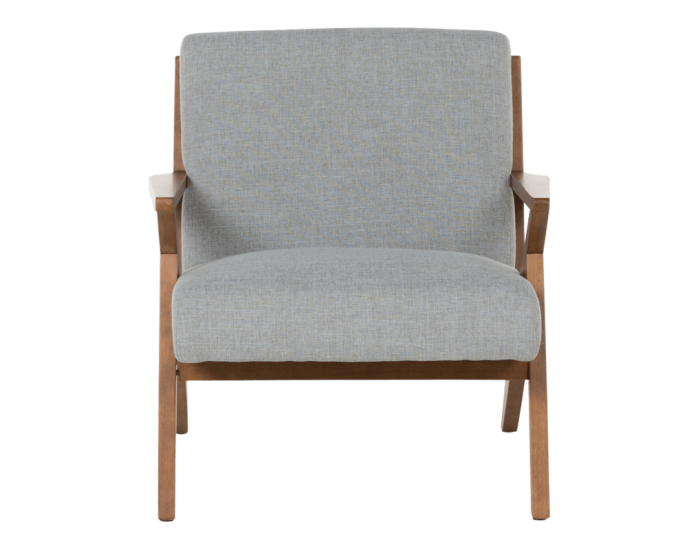 Кресло Sonata Mauro, Орех, Сив, Дължина 81 см