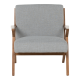 Кресло Sonata Mauro, Орех, Сив, Дължина 81 см