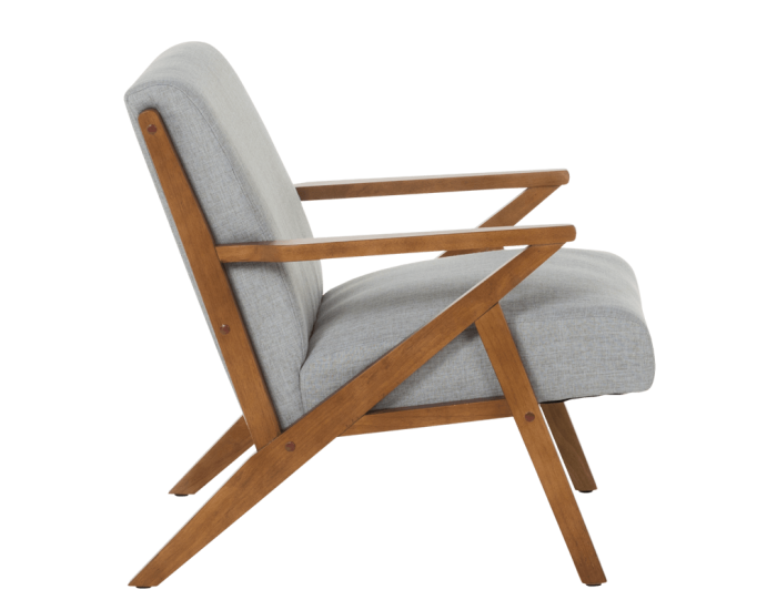 Кресло Sonata Mauro, Орех, Сив, Дължина 81 см