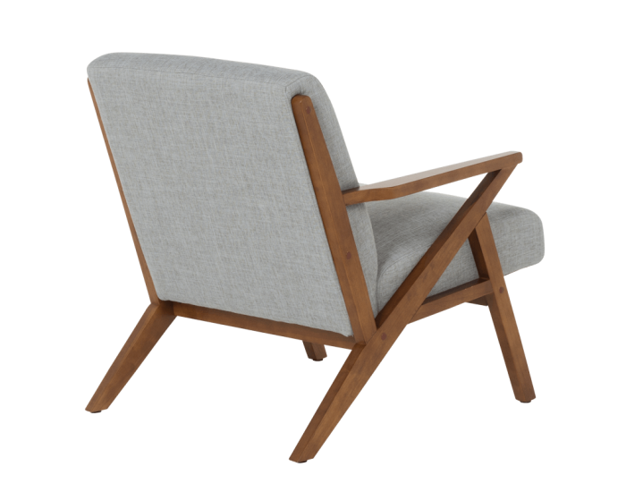 Кресло Sonata Mauro, Орех, Сив, Дължина 81 см