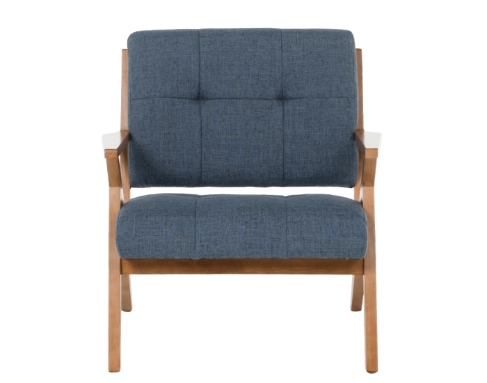 Кресло Sonata Lucas, Орех, Син, Дърво