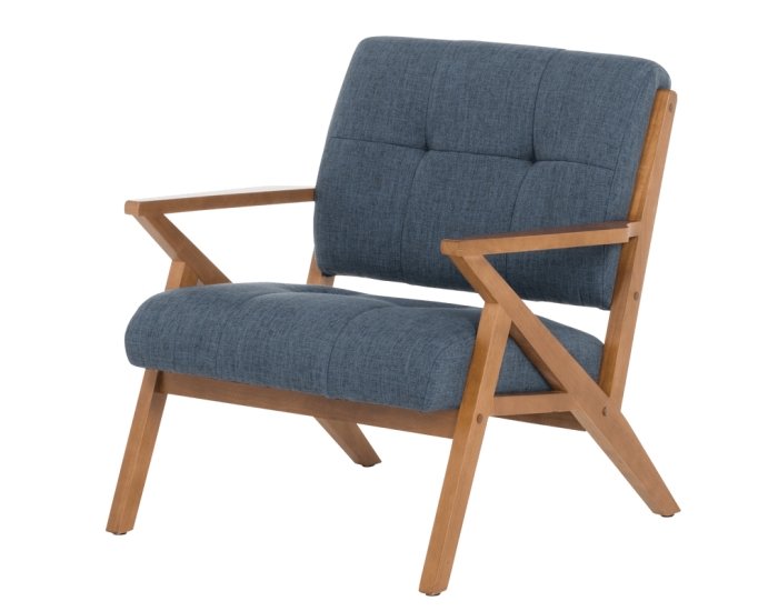 Кресло Sonata Lucas, Орех, Син, Дърво