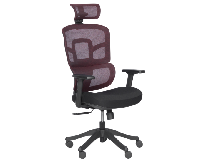 Ергономичен стол Sonata 7582 - червен-черен