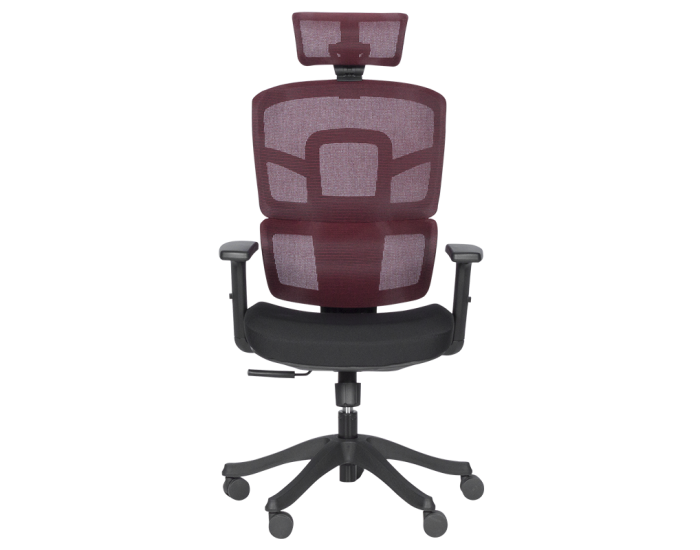 Ергономичен стол Sonata 7582 - червен-черен