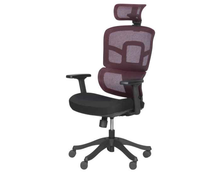 Ергономичен стол Sonata 7582 - червен-черен