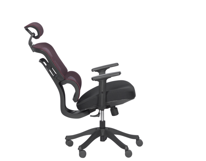 Ергономичен стол Sonata 7582 - червен-черен