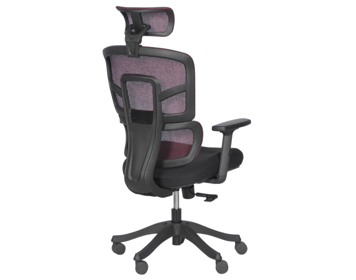 Ергономичен стол Sonata 7582 - червен-черен