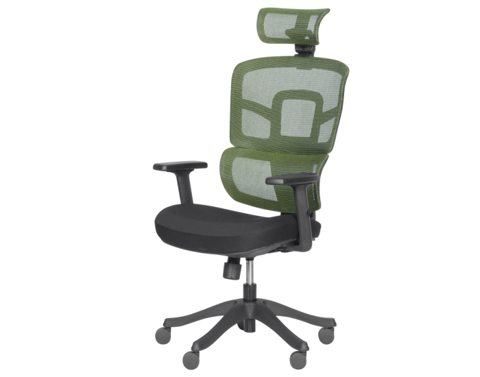 Ергономичен стол Sonata 7582 - зелен-черен