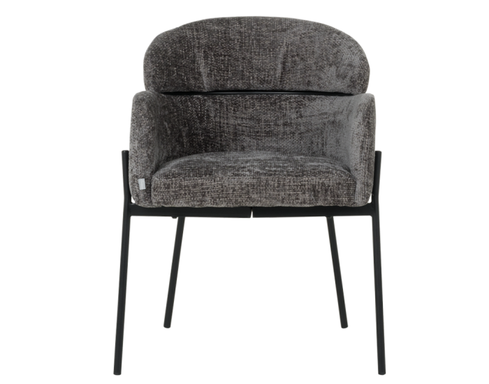 Трапезен стол Sonata Crotone, Графит,  Дамаска