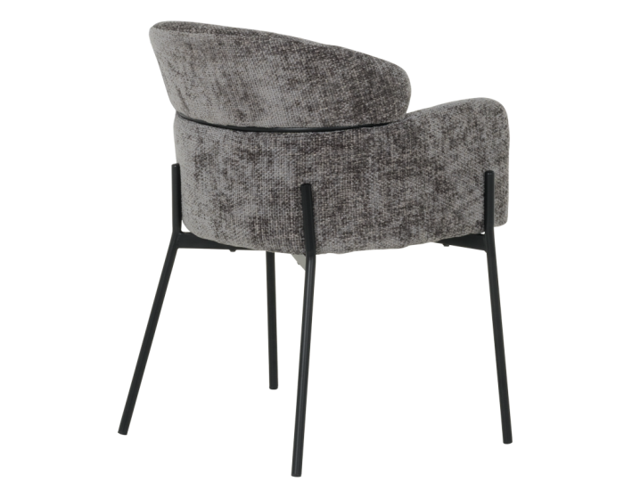 Трапезен стол Sonata Crotone, Графит,  Дамаска