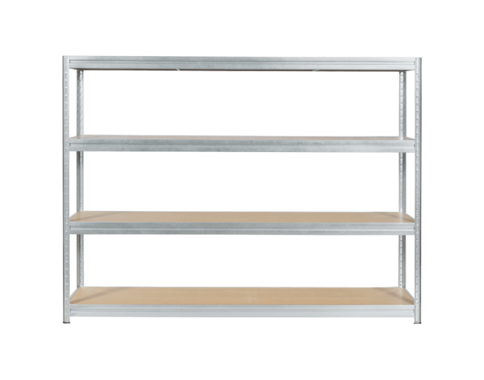 Метален стелаж MEGA 177x240x45 см, до 450 кг на рафт - цинк