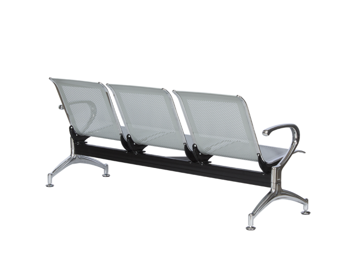 Посетителска пейка  Sonata Blum CR-1030-3, Сребърна, 3 места Посетителска пейка  Sonata Blum CR-1030-3, Сребърна, 3 места