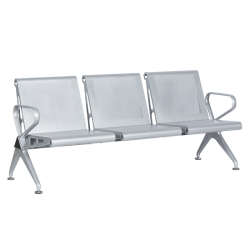 Посетителска пейка Sonata Blum CR-1032-3, Сребърна - Градински Дивани и Пейки