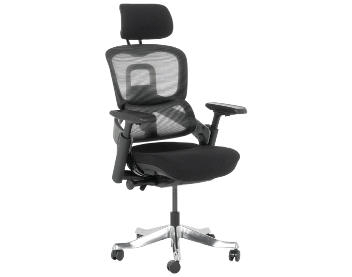 Ергономичен стол Sonata Metz, Черен, Люлеещ механизъм